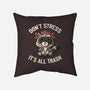 It's All Trash-none removable cover throw pillow-tobefonseca