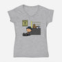 Boxing Nuts-womens v-neck tee-Boggs Nicolas