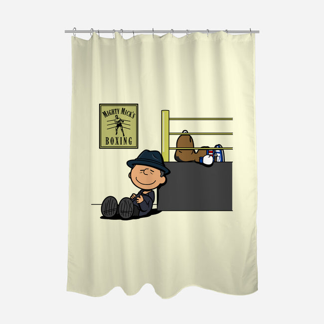 Boxing Nuts-none polyester shower curtain-Boggs Nicolas