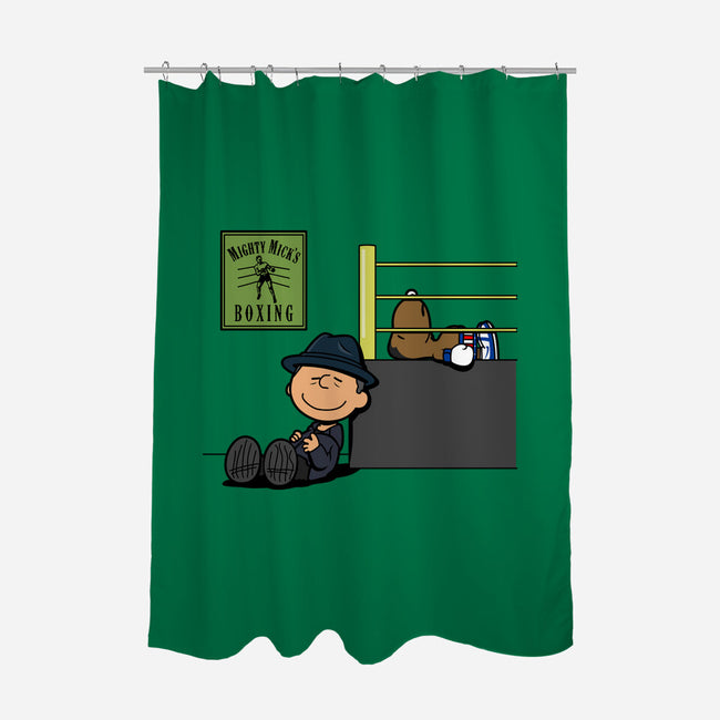 Boxing Nuts-none polyester shower curtain-Boggs Nicolas