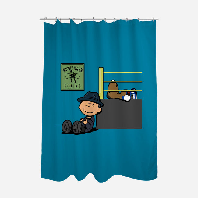 Boxing Nuts-none polyester shower curtain-Boggs Nicolas