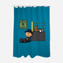 Boxing Nuts-none polyester shower curtain-Boggs Nicolas