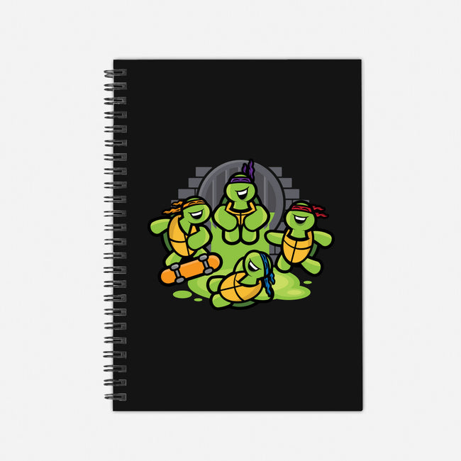 Turtle Party-none dot grid notebook-jrberger