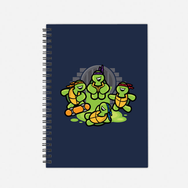 Turtle Party-none dot grid notebook-jrberger