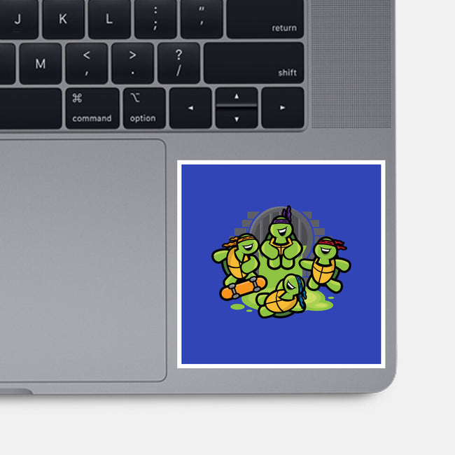 Turtle Party-none glossy sticker-jrberger