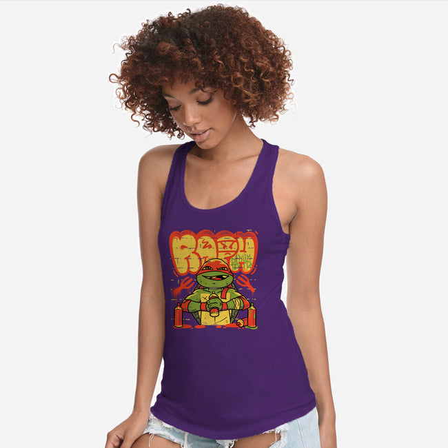 Raph Bomb-womens racerback tank-estudiofitas