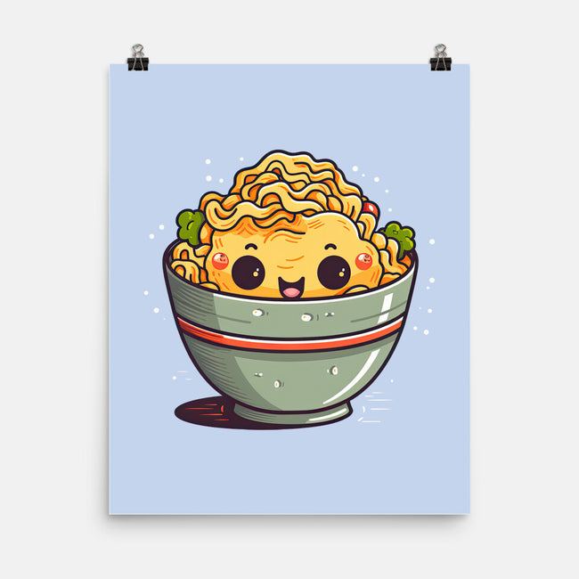 Happy Noodles-none matte poster-JensenArt