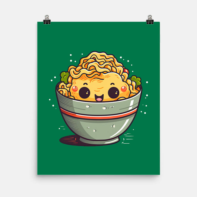 Happy Noodles-none matte poster-JensenArt