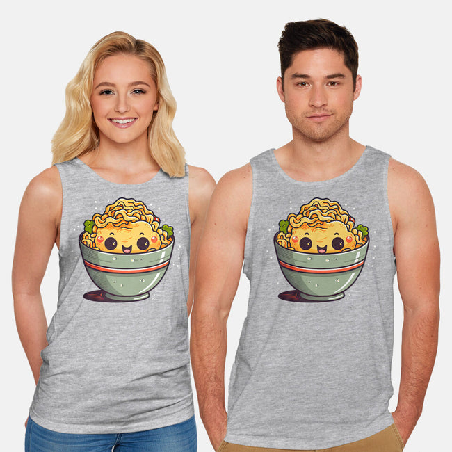 Happy Noodles-unisex basic tank-JensenArt