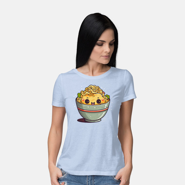 Happy Noodles-womens basic tee-JensenArt