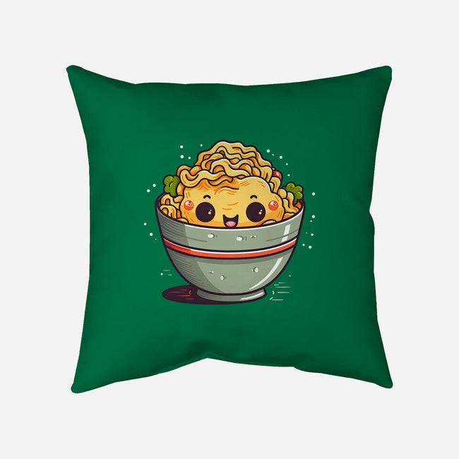 Happy Noodles-none removable cover throw pillow-JensenArt