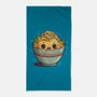 Happy Noodles-none beach towel-JensenArt