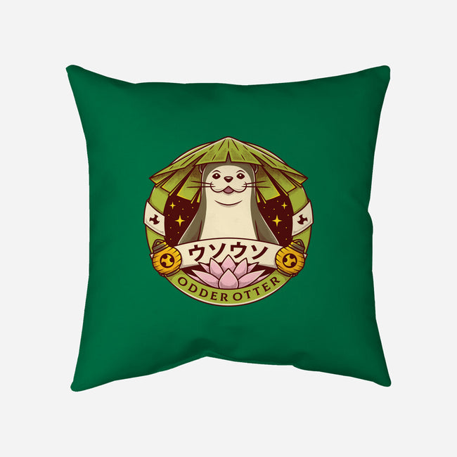 Odder Otter-none removable cover w insert throw pillow-Alundrart