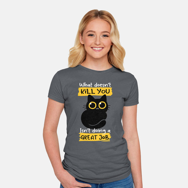 Great Job-womens fitted tee-Xentee