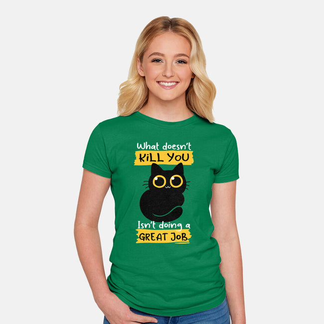 Great Job-womens fitted tee-Xentee