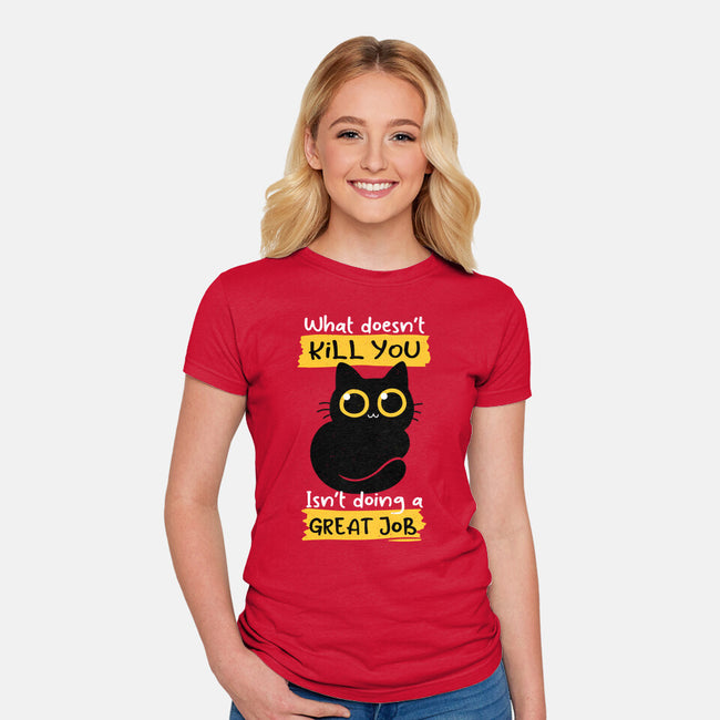 Great Job-womens fitted tee-Xentee