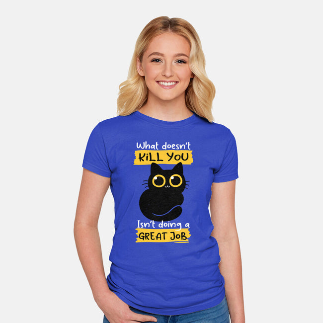 Great Job-womens fitted tee-Xentee