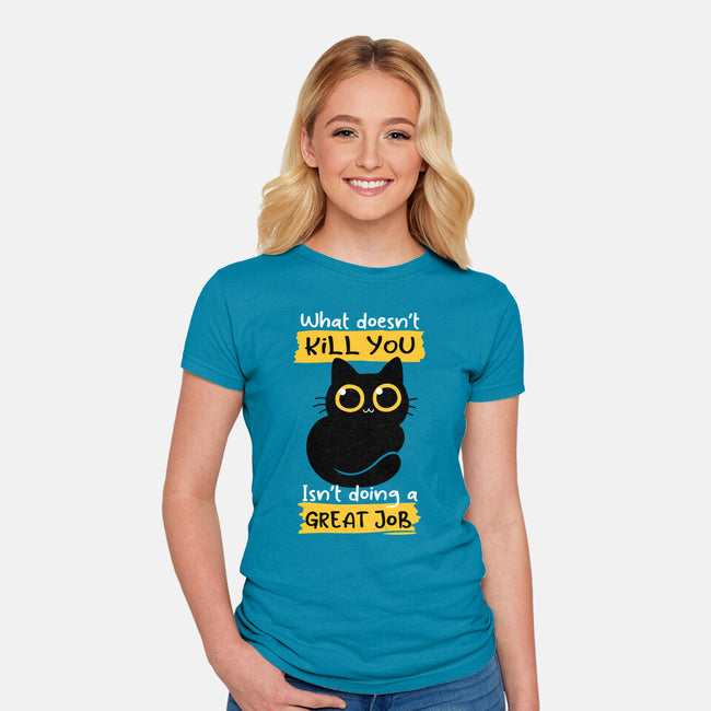 Great Job-womens fitted tee-Xentee