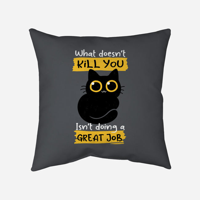 Great Job-none removable cover throw pillow-Xentee