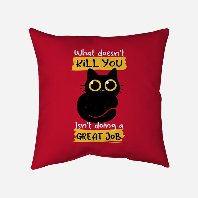 Great Job-none removable cover throw pillow-Xentee