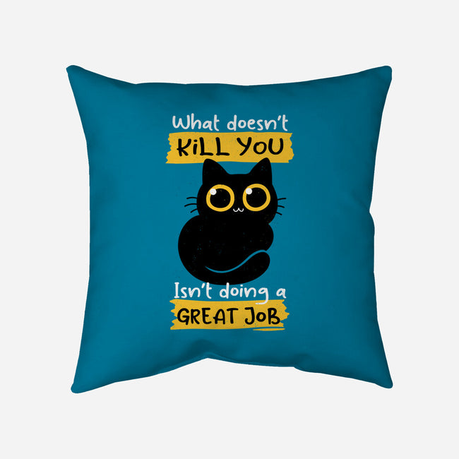 Great Job-none removable cover throw pillow-Xentee