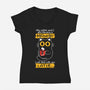 Coffee Moment-womens v-neck tee-Xentee