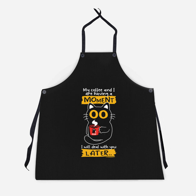 Coffee Moment-unisex kitchen apron-Xentee