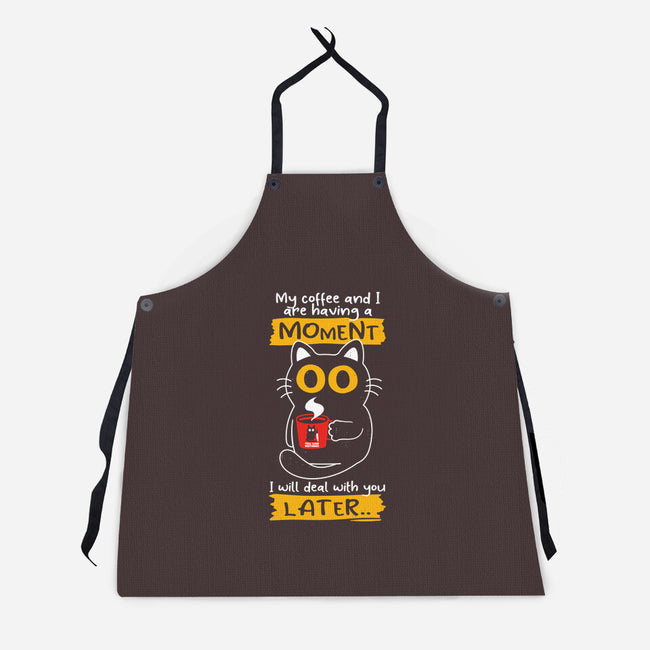 Coffee Moment-unisex kitchen apron-Xentee