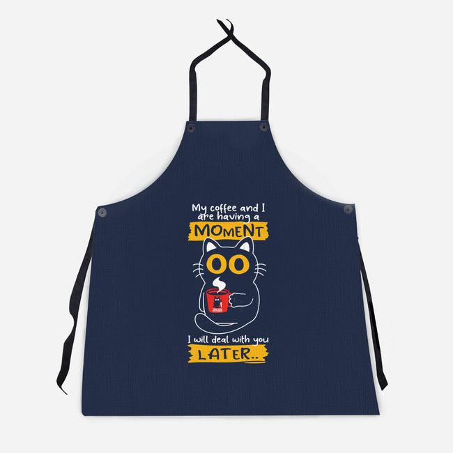 Coffee Moment-unisex kitchen apron-Xentee