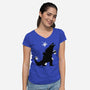 Ouch!-womens v-neck tee-Xentee