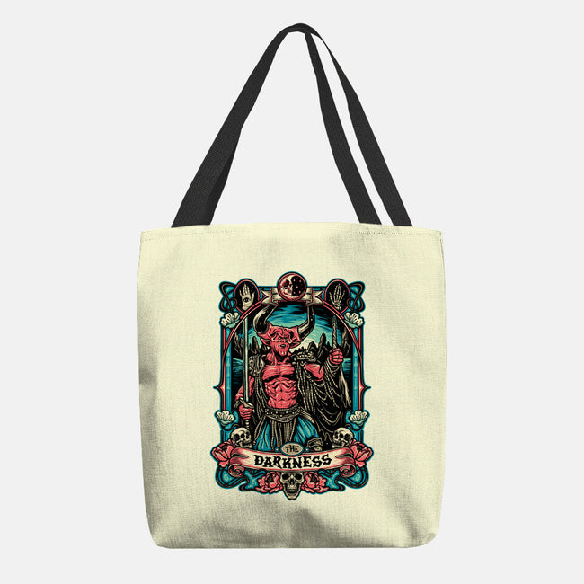 The Darkness-none basic tote bag-momma_gorilla