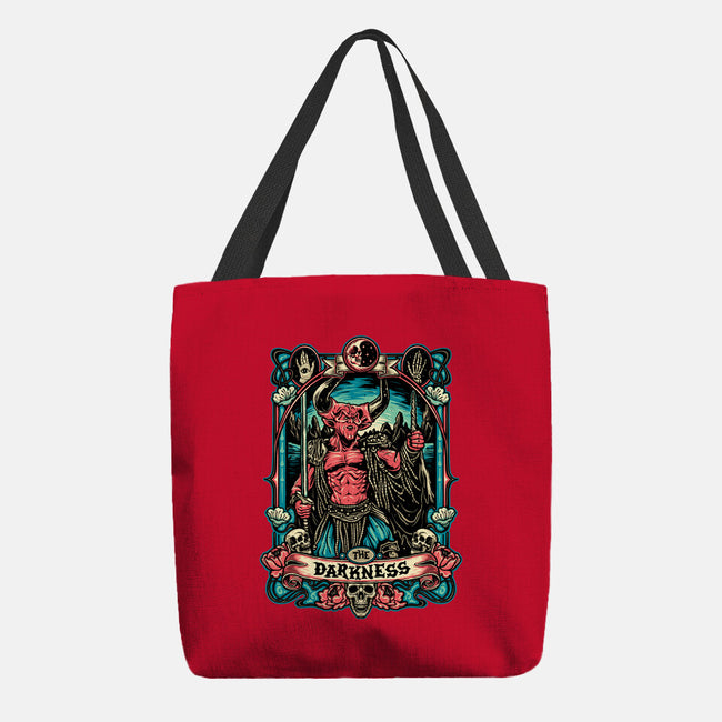 The Darkness-none basic tote bag-momma_gorilla