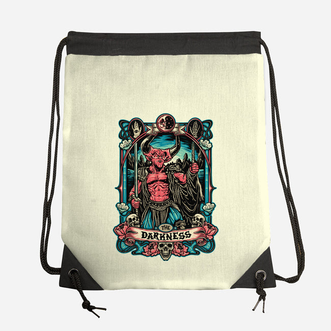 The Darkness-none drawstring bag-momma_gorilla