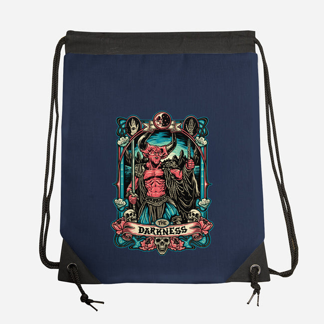 The Darkness-none drawstring bag-momma_gorilla