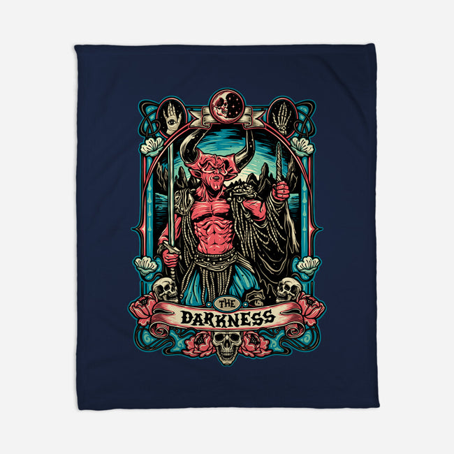 The Darkness-none fleece blanket-momma_gorilla