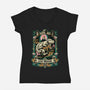 The Luck Dragon-womens v-neck tee-momma_gorilla