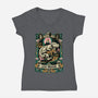 The Luck Dragon-womens v-neck tee-momma_gorilla