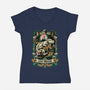 The Luck Dragon-womens v-neck tee-momma_gorilla