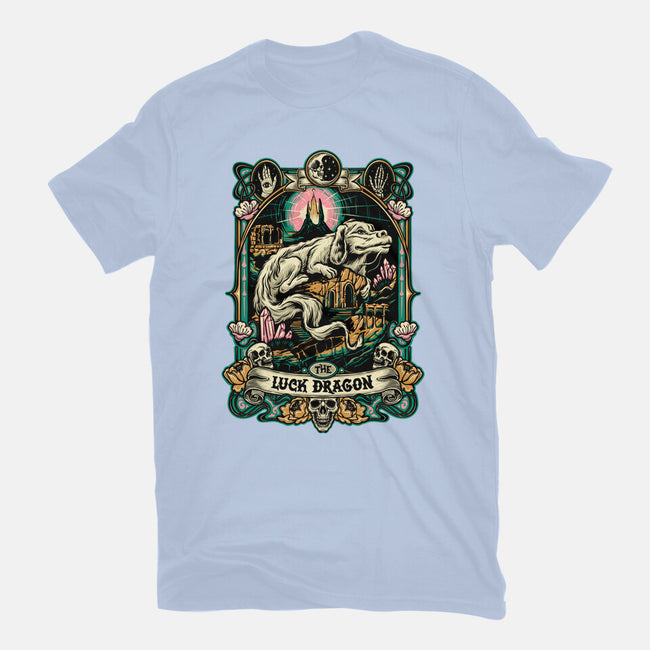 The Luck Dragon-womens basic tee-momma_gorilla