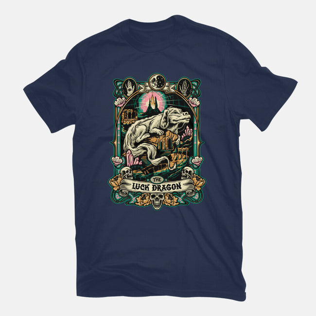 The Luck Dragon-womens basic tee-momma_gorilla