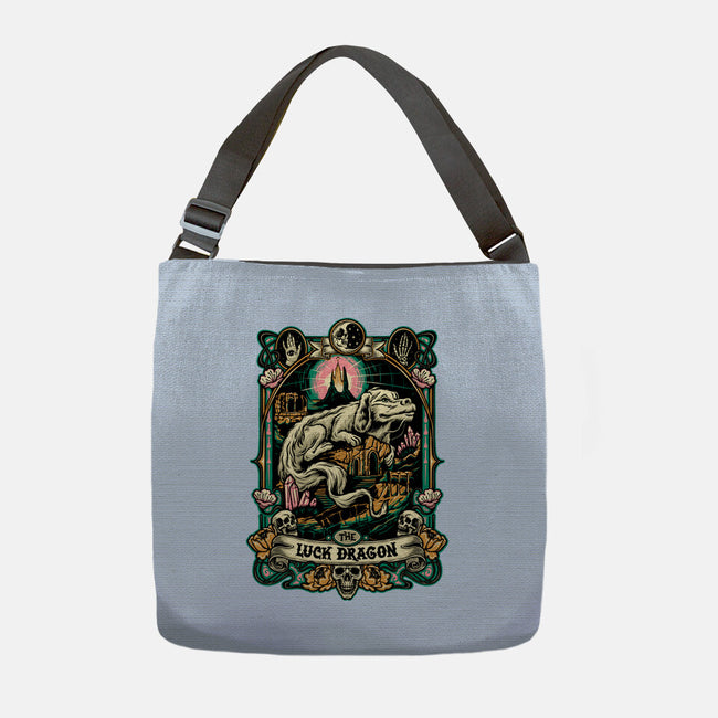 The Luck Dragon-none adjustable tote bag-momma_gorilla