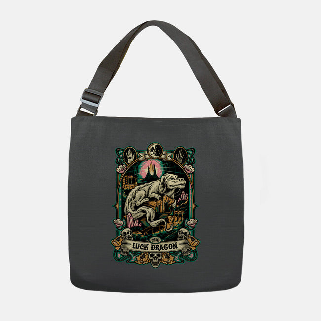 The Luck Dragon-none adjustable tote bag-momma_gorilla