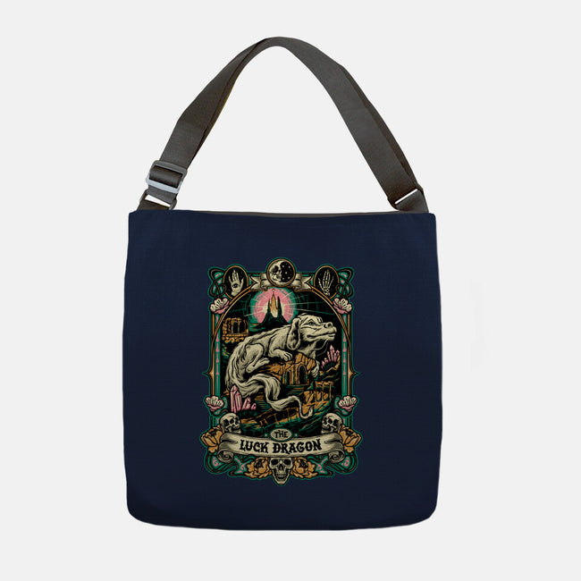 The Luck Dragon-none adjustable tote bag-momma_gorilla