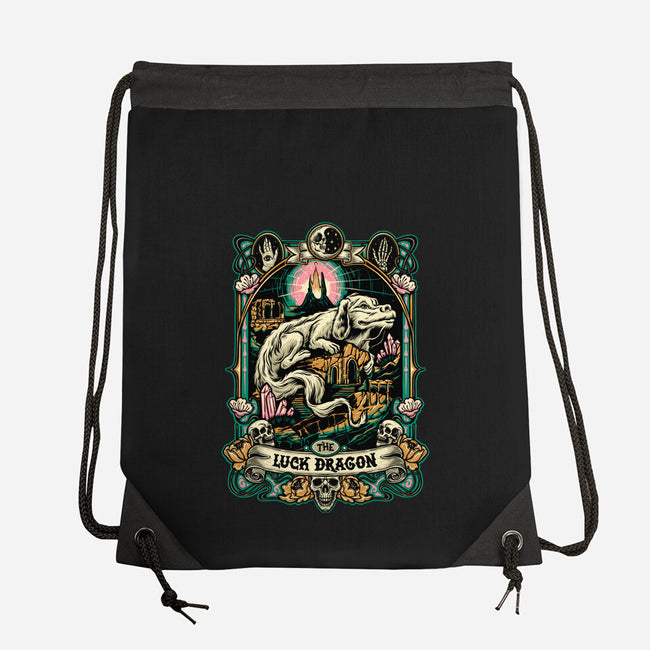 The Luck Dragon-none drawstring bag-momma_gorilla