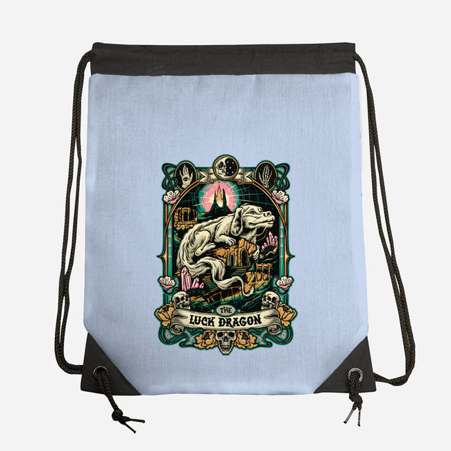 The Luck Dragon-none drawstring bag-momma_gorilla