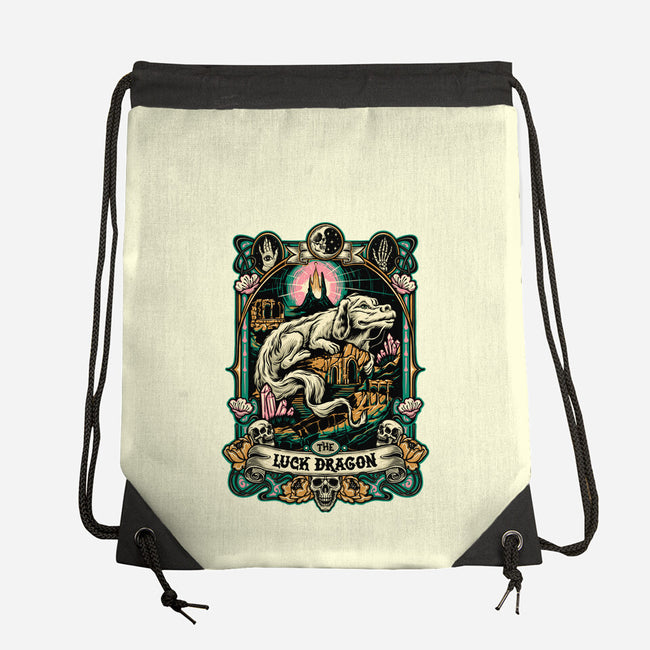The Luck Dragon-none drawstring bag-momma_gorilla