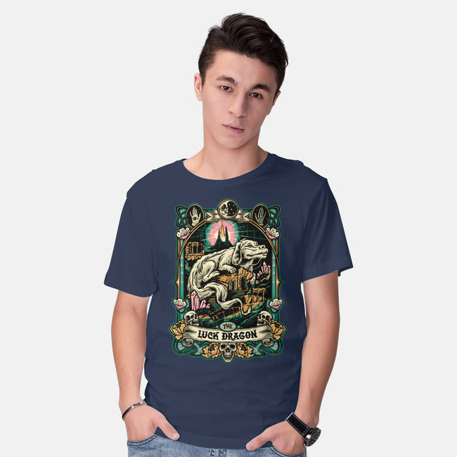 The Luck Dragon-mens basic tee-momma_gorilla