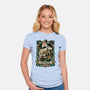 The Luck Dragon-womens fitted tee-momma_gorilla