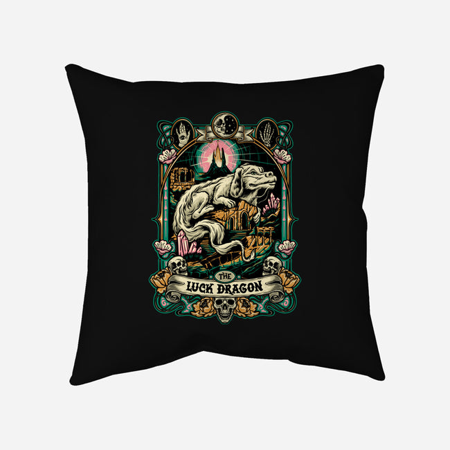 The Luck Dragon-none removable cover w insert throw pillow-momma_gorilla