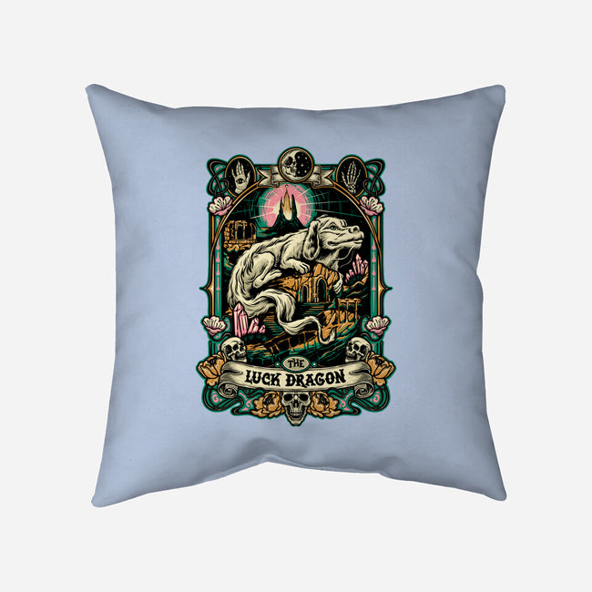 The Luck Dragon-none removable cover w insert throw pillow-momma_gorilla
